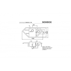 Zlewozmywak Schock SIGNUS C-150 Carbonium Cristadur